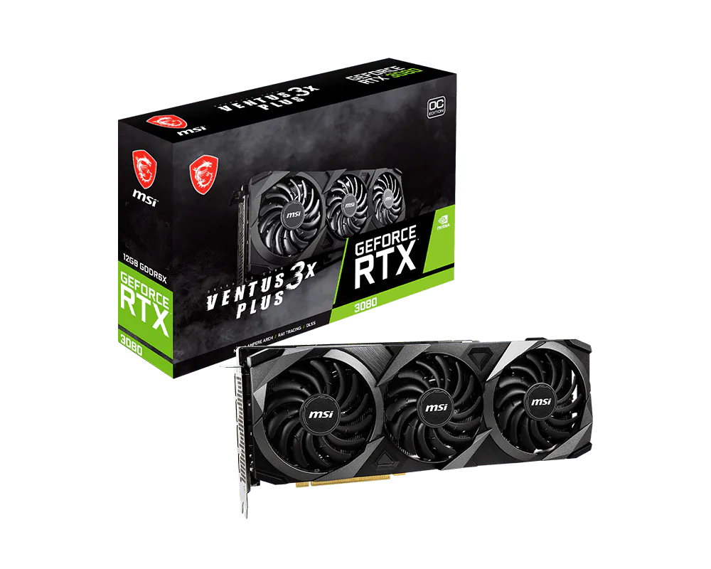 MSI GeForce RTX 3080 VENTUS 3X PLUS 12G OC LHR